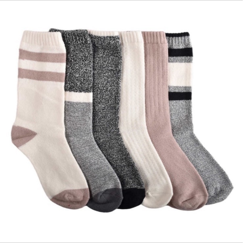 Brand New 6Pack Lucky Brand Boot Socks